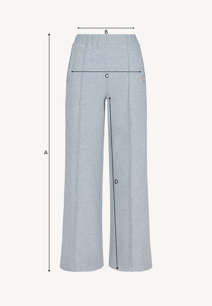 Grey wide-leg sweatpants PETRAS