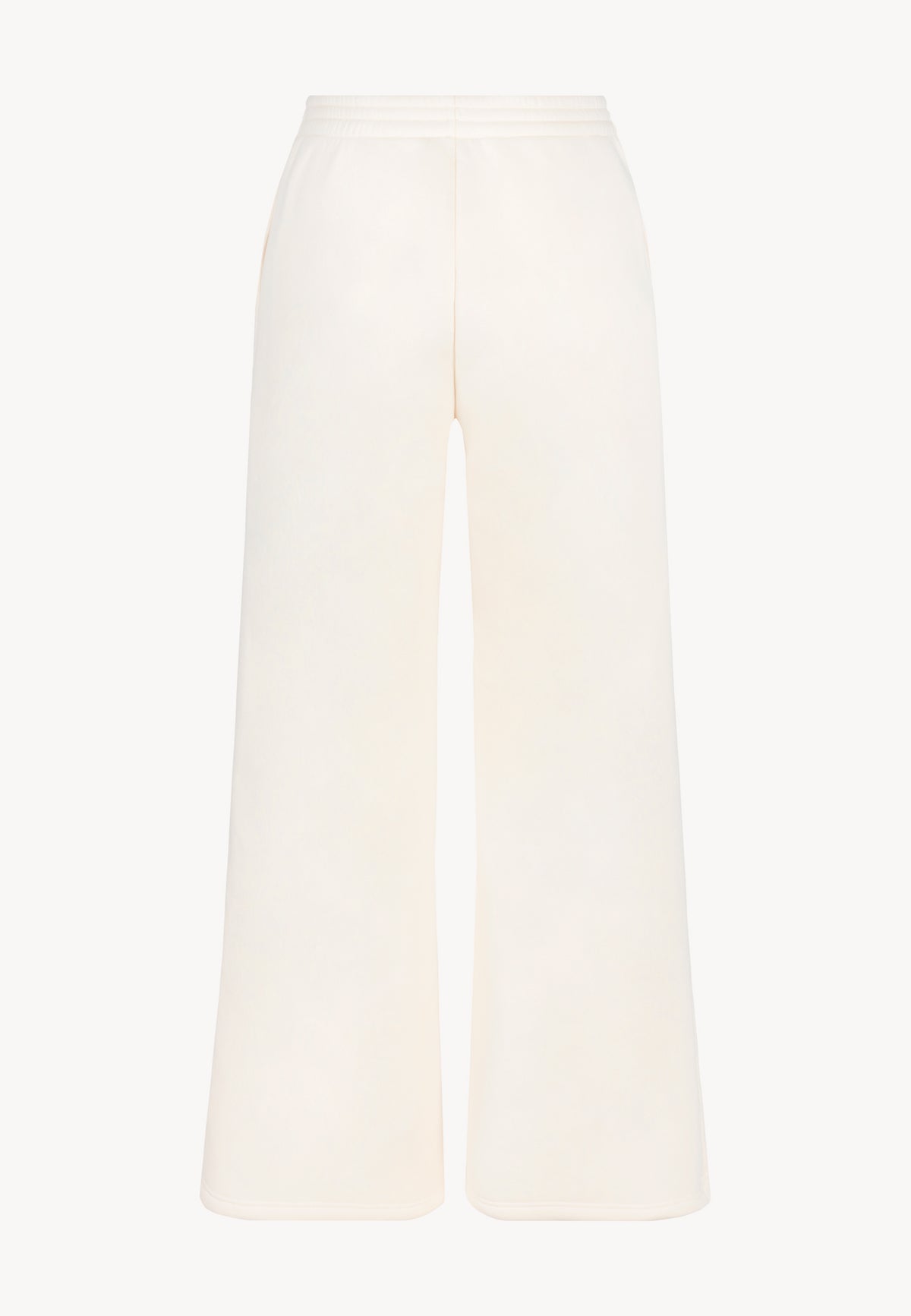 The back of PETRA cream sweatpants.