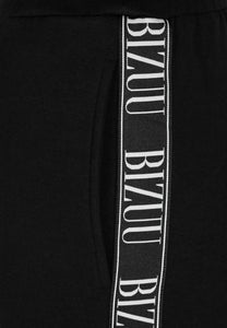 Black loose sweatpants with side stripe PETRY
