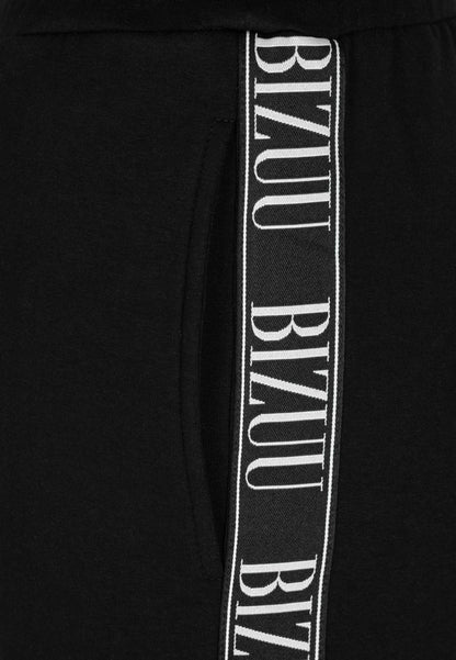 Black loose sweatpants with side stripe PETRY
