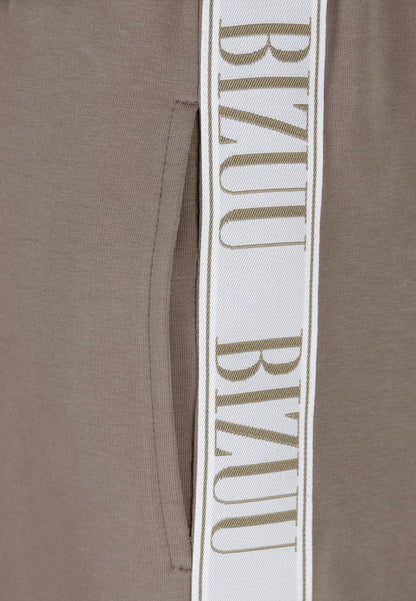 Loose sweatpants with stripes PETRY taupe