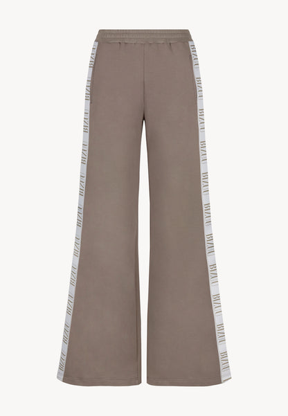 Loose sweatpants with stripes PETRY taupe