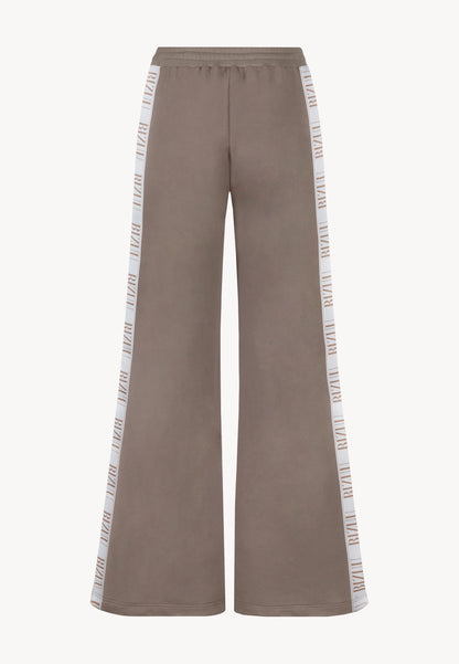 Loose sweatpants with stripes PETRY taupe