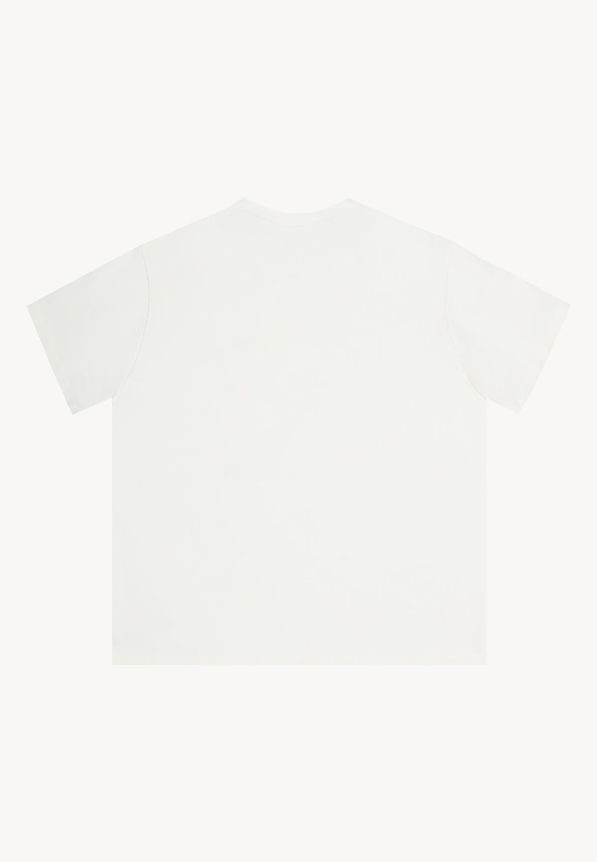 Tył białego T-shirtu RALZA.