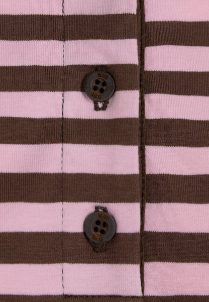 Cotton longsleeve with polo collar RAYA