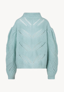 Oversized openwork sweater ROSSO blue