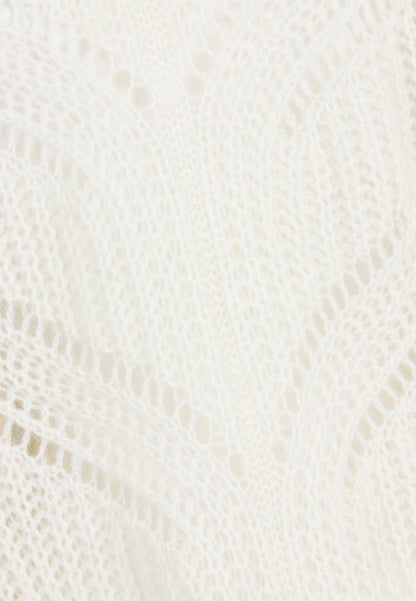 Oversized openwork sweater ROSSO cream