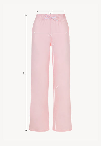 SAMPAJO pink pajama bottoms