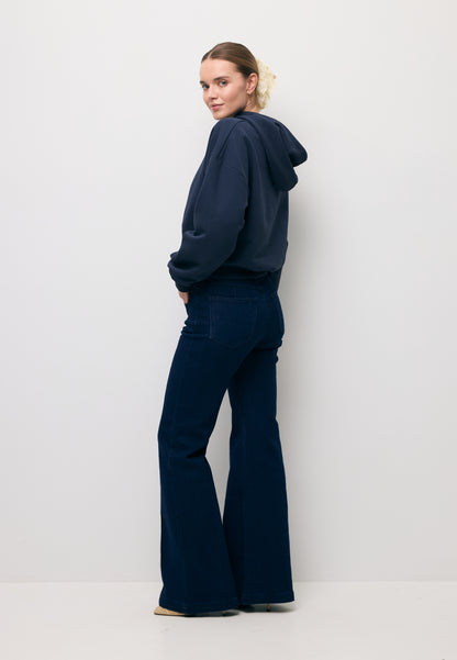 Navy flared jeans BELINNA