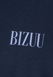 Blue hoodie with SAY logo