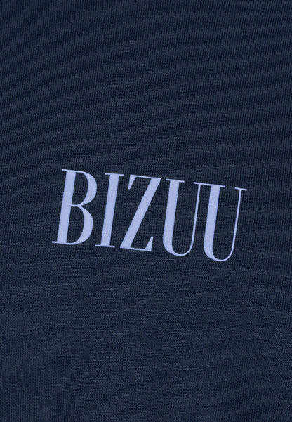 Blue hoodie with SAY logo