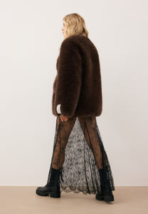Brown long-haired fur SIENA