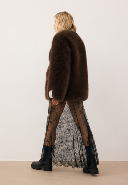 Brown long-haired fur SIENA