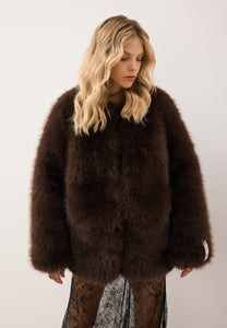 Brown long-haired fur SIENA