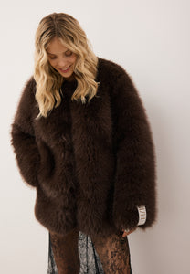 Brown long-haired fur SIENA