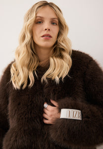 Brown long-haired fur SIENA