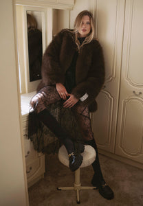 Brown long-haired fur SIENA