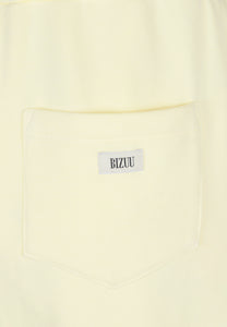 Yellow sweatpants with logoed label TASPY