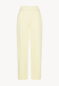 Yellow sweatpants with logoed label TASPY