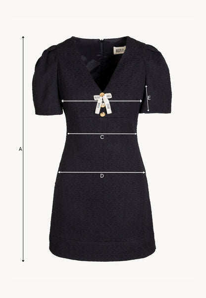 TIBA black tweed mini dress