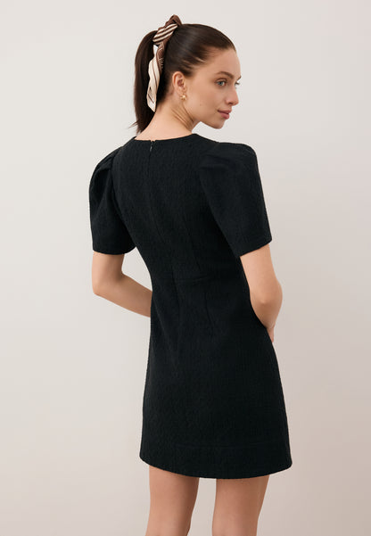 TIBA black tweed mini dress