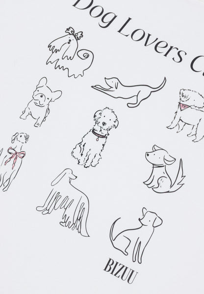 Cream T-shirt Dog Lovers Club TISHAG.