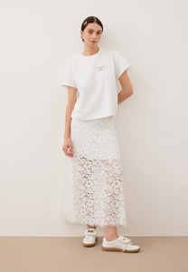 White lace skirt MILKY
