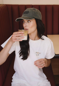 Gray baseball cap with logo ZANE