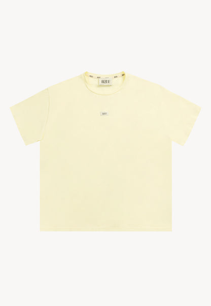 Classic yellow T-shirt with the TISHALLE logo