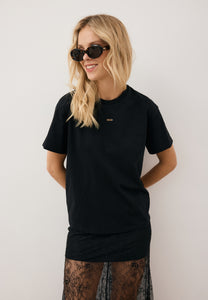 TISHAL black oversized T-shirt