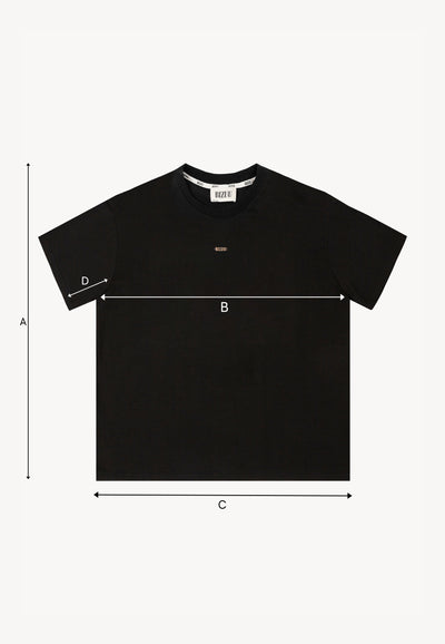 TISHAL black oversized T-shirt