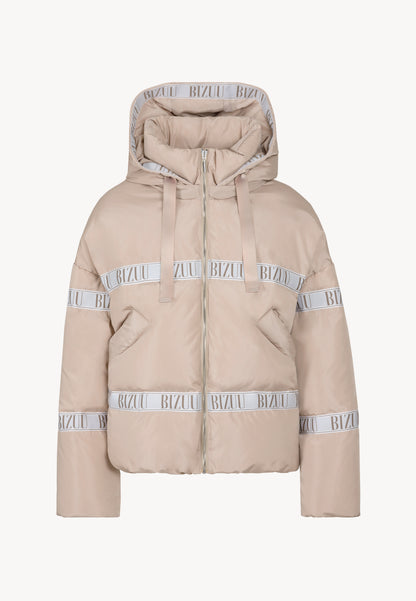 Beige oversized down jacket TOKYO