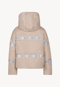 Beige oversized down jacket TOKYO