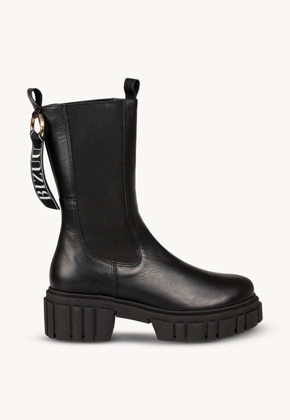 Black leather TORIDE ankle boots