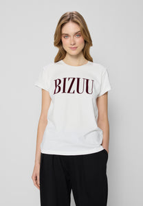 T-shirt with logo and round neckline TOROM cream