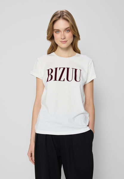 T-shirt with logo and round neckline TOROM cream