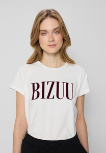 T-shirt with logo and round neckline TOROM cream