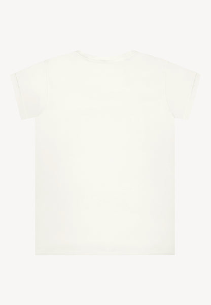 T-shirt with logo and round neckline TOROM cream