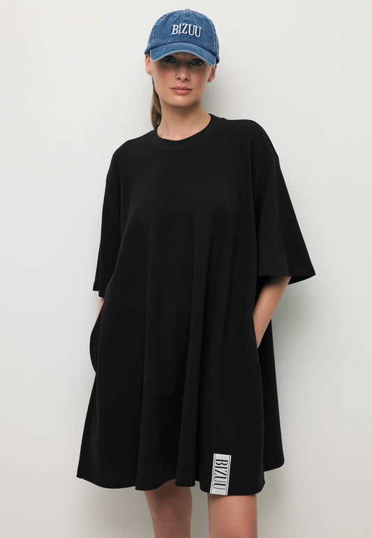 Black TRESS knit mini dress