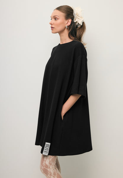 Black TRESS knit mini dress