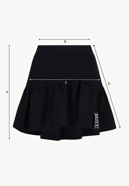 Black knitted mini skirt TULIAN