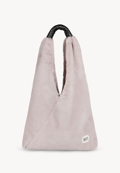 Beige faux fur bag TULI