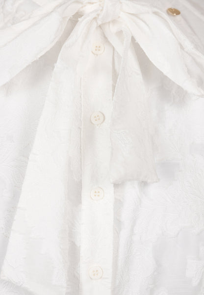 Cream floral blouse VALEA