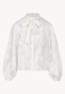 Cream floral blouse VALEA