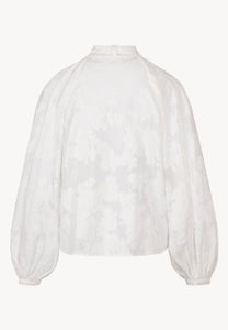 Cream floral blouse VALEA