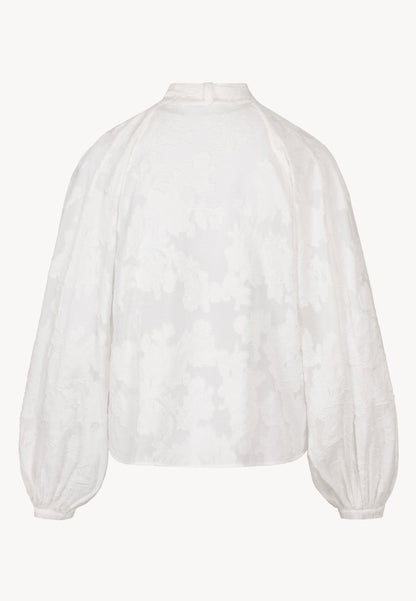 Cream floral blouse VALEA