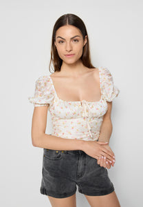 Boho blouse in floral print VANNES