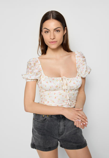 Boho blouse in floral print VANNES