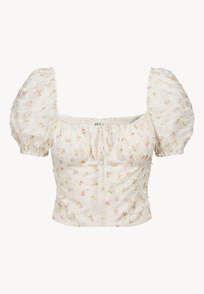 Boho blouse in floral print VANNES