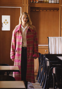 Pink coat with wool blend WIVINA